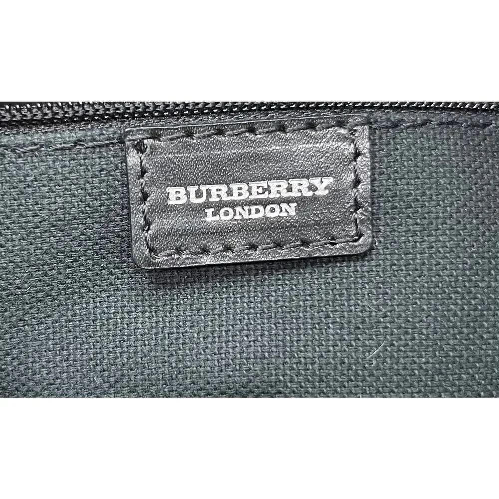 Vintage Burberry Coated Canvas Nova Check Shoulder Bag